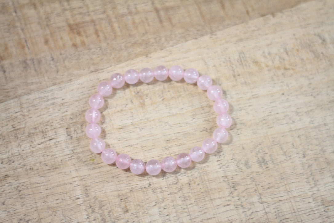 Armband Rozenkwarts 6mm